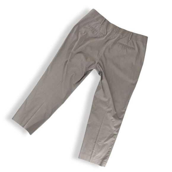 ETRO Italy Pinstripe Flat front Lightweight Cropped Pants Wm Sz 48/ US‎ 16 - Picture 9 of 11
